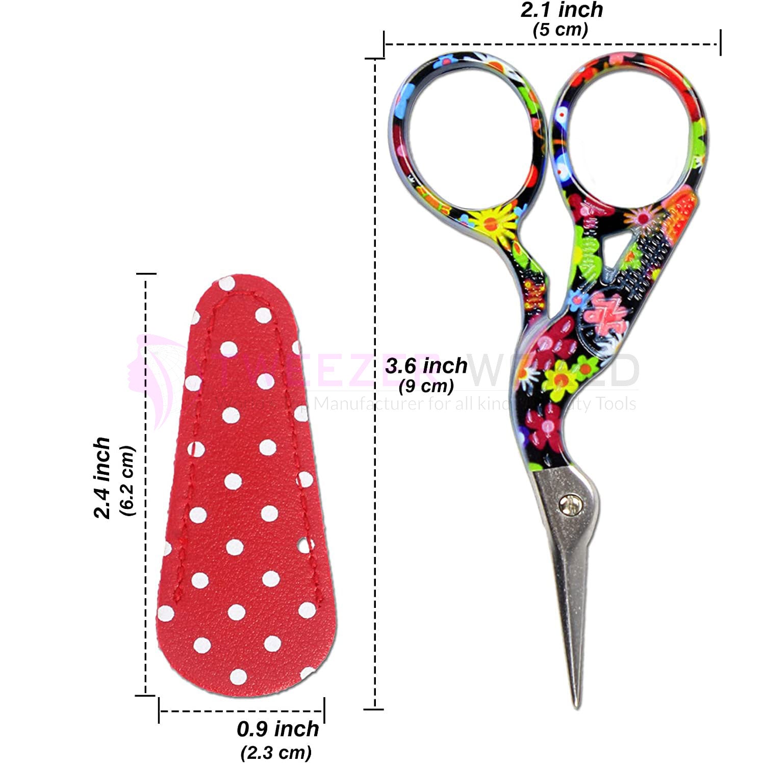 Best Stainless Steel Sharp Tip Stork Bird Scissors Sewing Scissors Tools