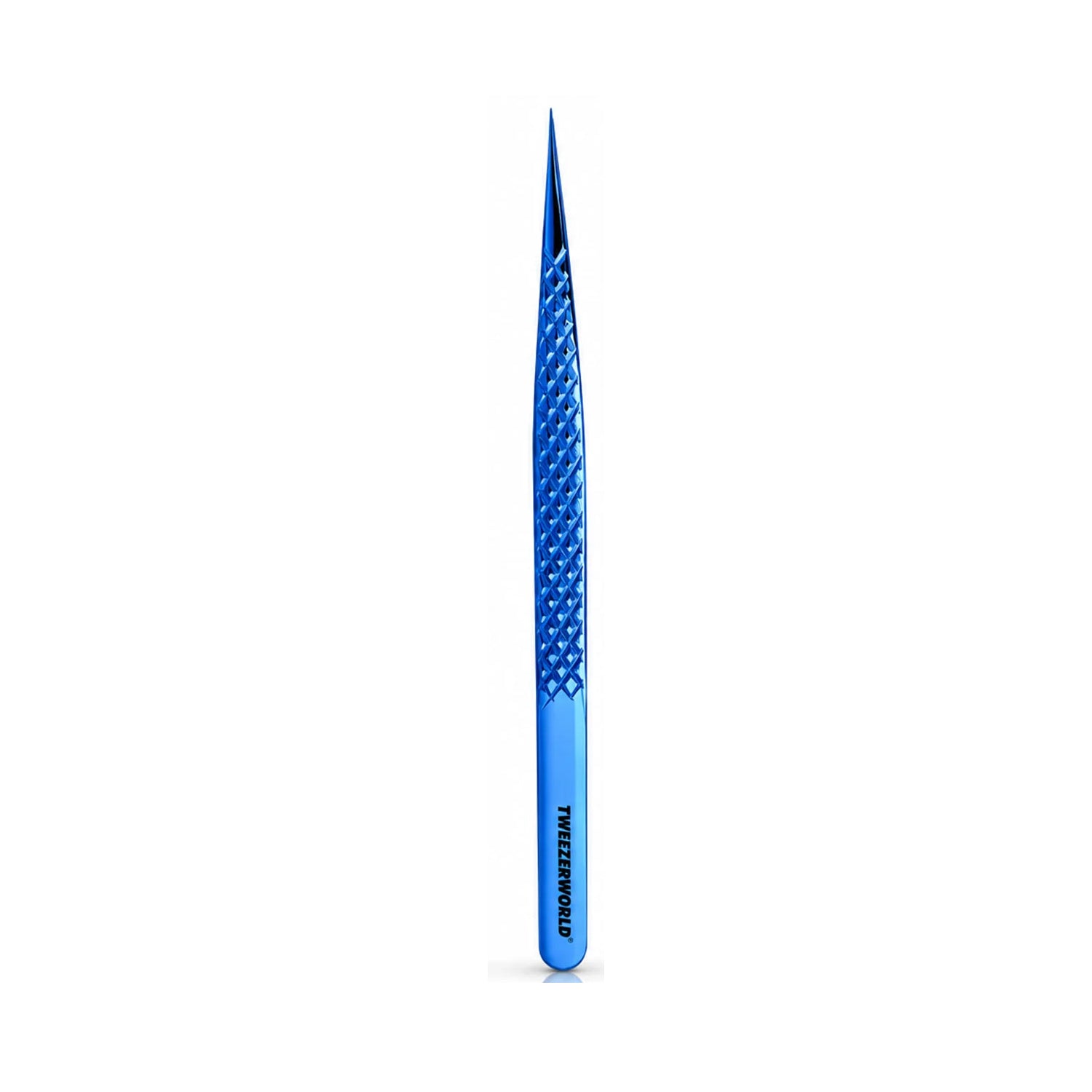 Slim Handle Straight Isolation Tip Tweezers - Blue | TWEEZER WORLD®
