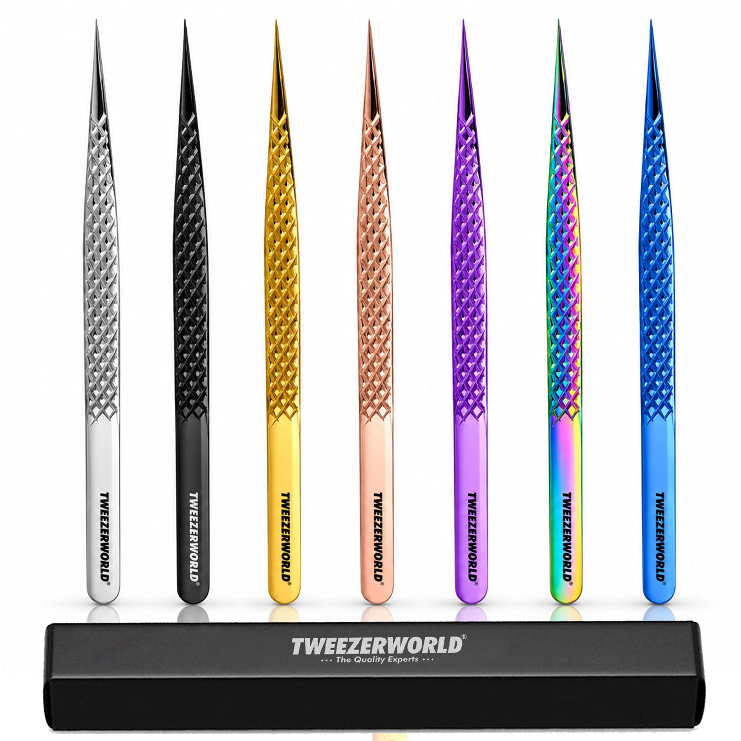 Slim Handle Straight Isolation Tip Tweezers by TWEEZER WORLD