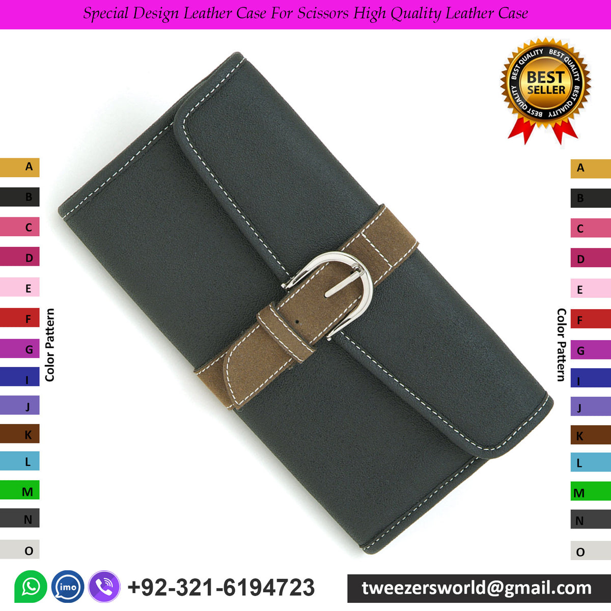 Special Design Leather Case For Scissors High Quality Leather Case