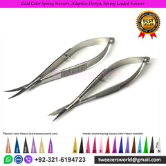 Spring Scissors Beauty Tools Eyelash Scissors Nail Spring Action Scissors