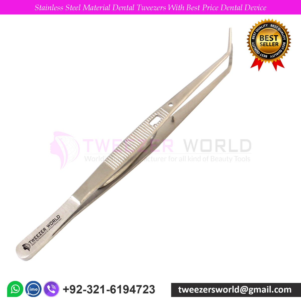 Stainless Steel Material Dental Tweezers With Best Price Dental Device