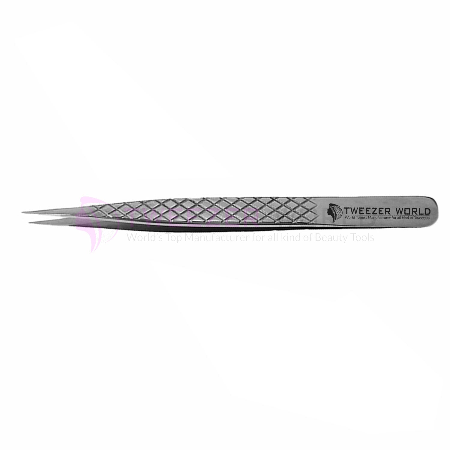 Eyelash Extension Tweezers Diamond Grip Best Straight Finest Tip