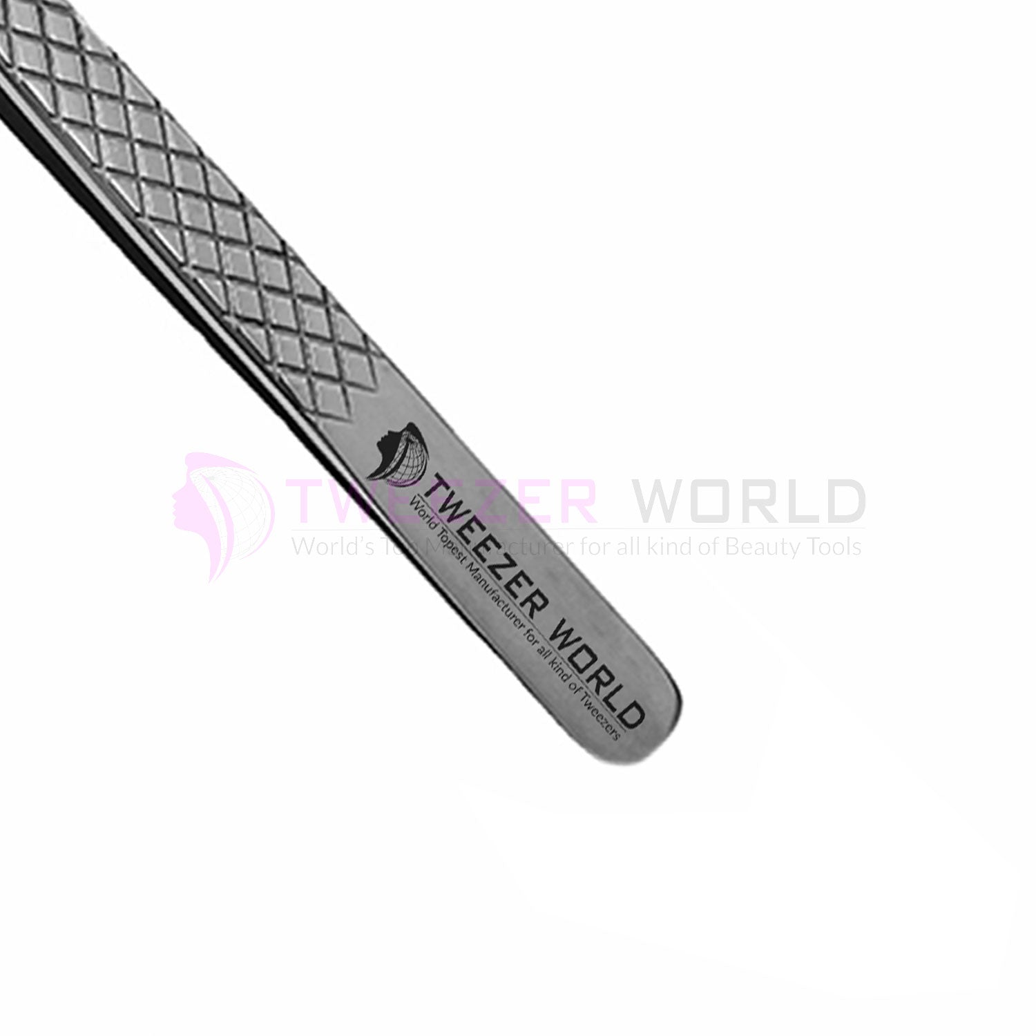 Eyelash Extension Tweezers Diamond Grip Best Straight Finest Tip