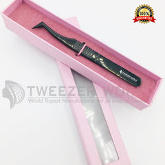 Titanium Black Plasma Coated Eyelash Extension Tweezer