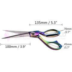 Rainbow Sewing Scissors Craft Tailor Scissors 9 Inch Professional Shears