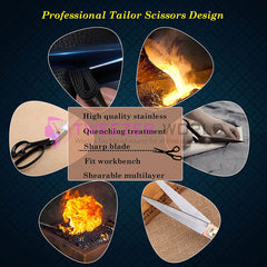 Top Quality Tailor Scissors Heavy Duty Multipurpose Clothing Scissors