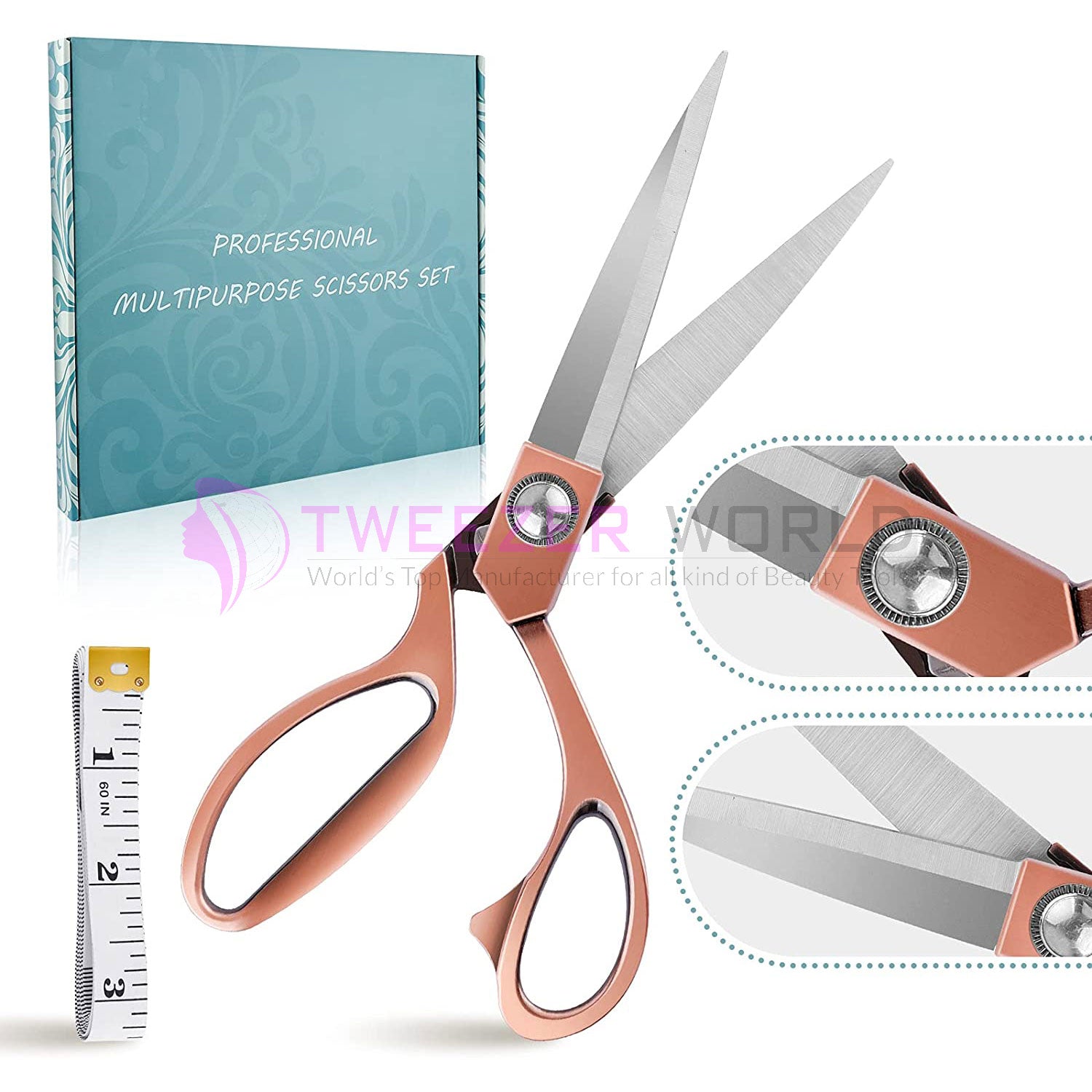 Professional Fabric Scissors for Fabric, Craft Sewing Tailor Scissors Set