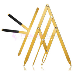 2 Pieces Tattoo Eyebrow Positioning Ruler Eyebrow Golden Ratio Tools