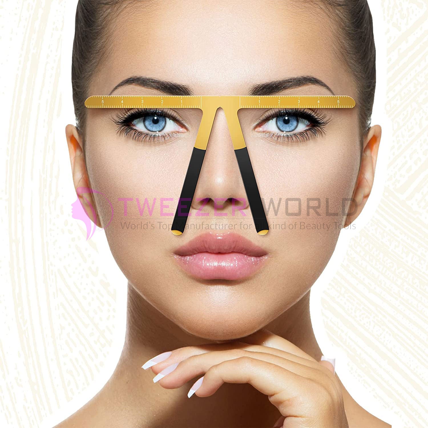 2 Pieces Tattoo Eyebrow Positioning Ruler Eyebrow Golden Ratio Tools