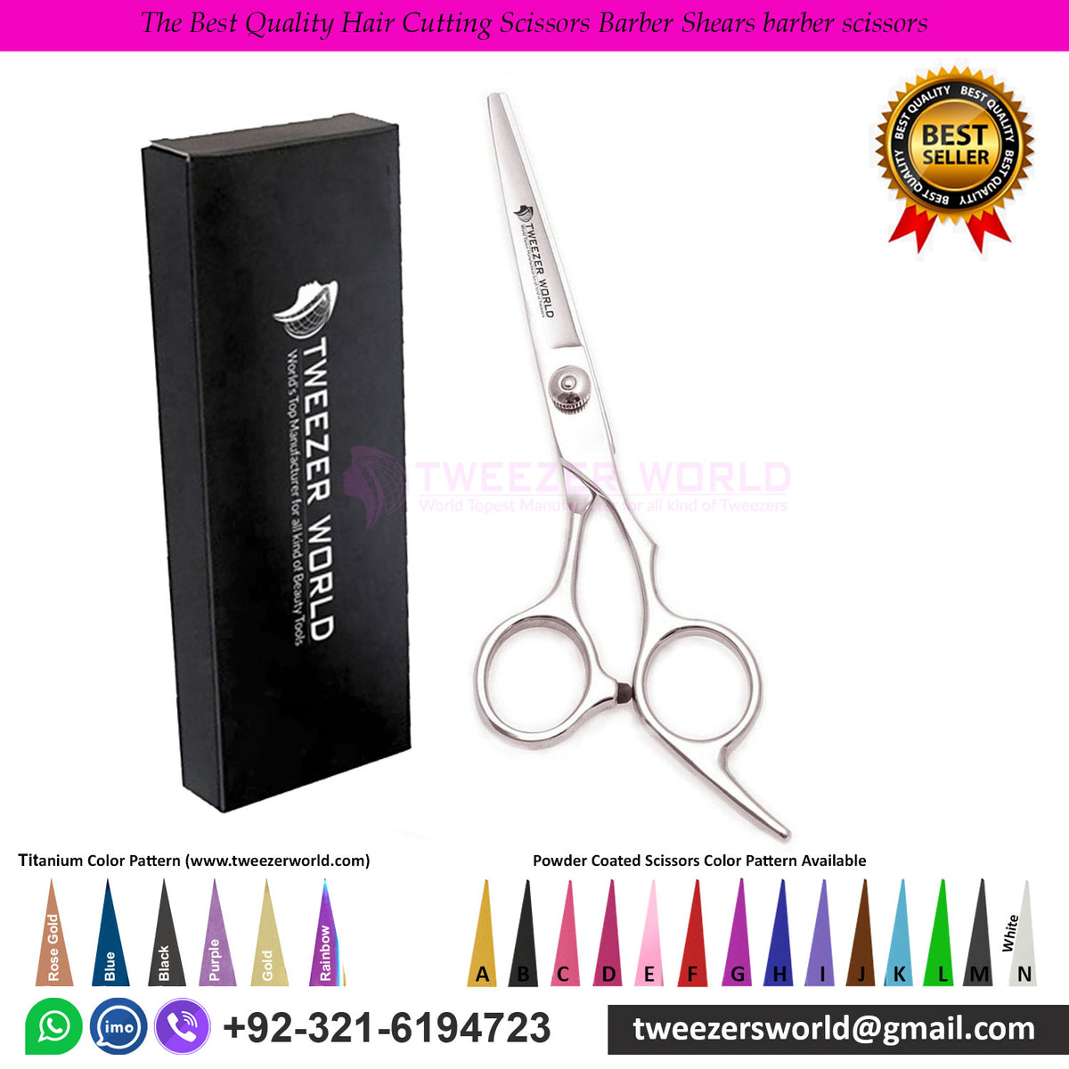 The Best Quality Hair Cutting Scissors Barber Shears barber scissors