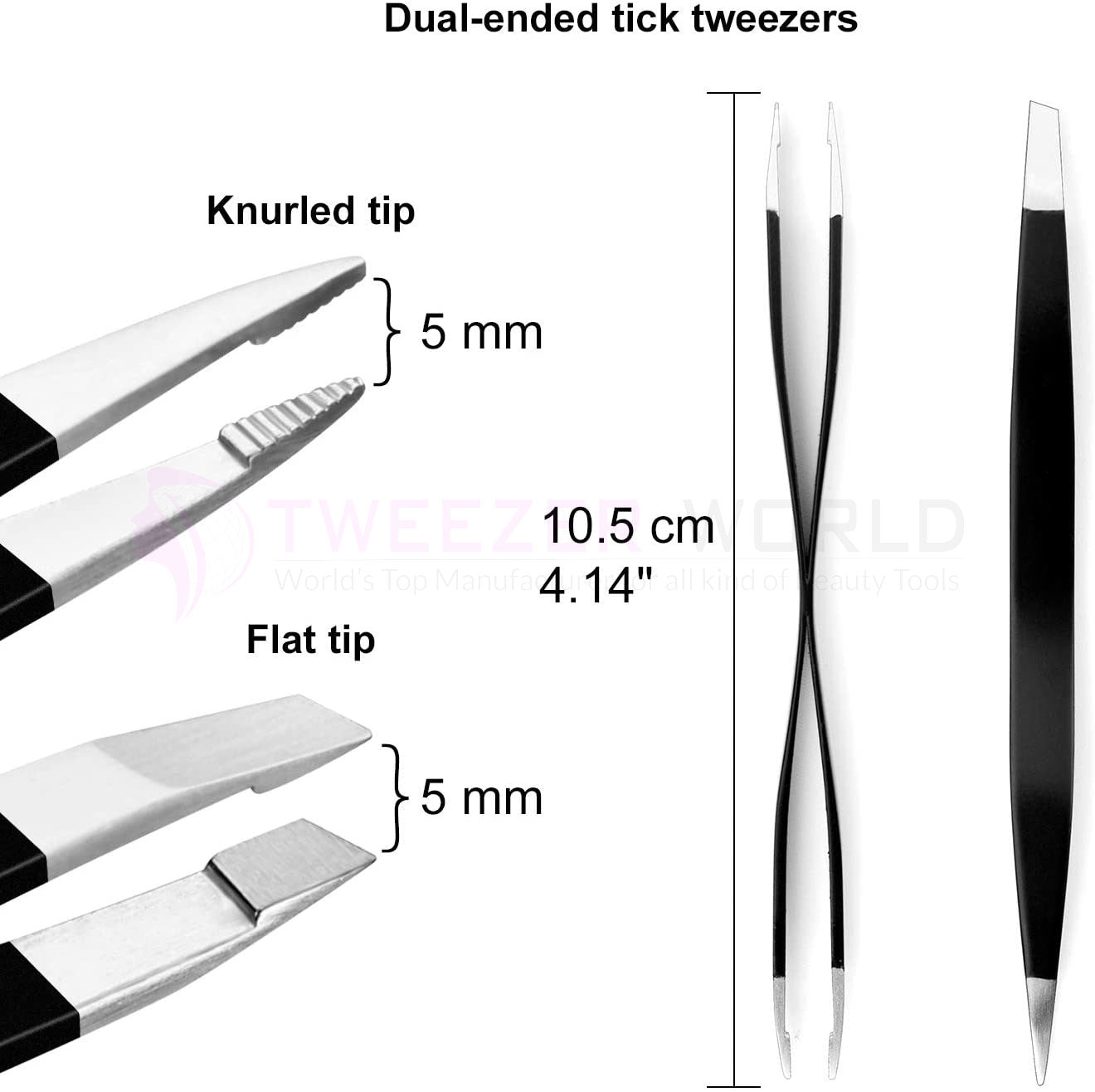 Premium Tick Removal Kit Tick Remover Hook Tweezers Use for Pets