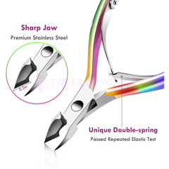 Best Seller Toenail Nippers Nail Nipper Rainbow Coated Cuticle Cutter