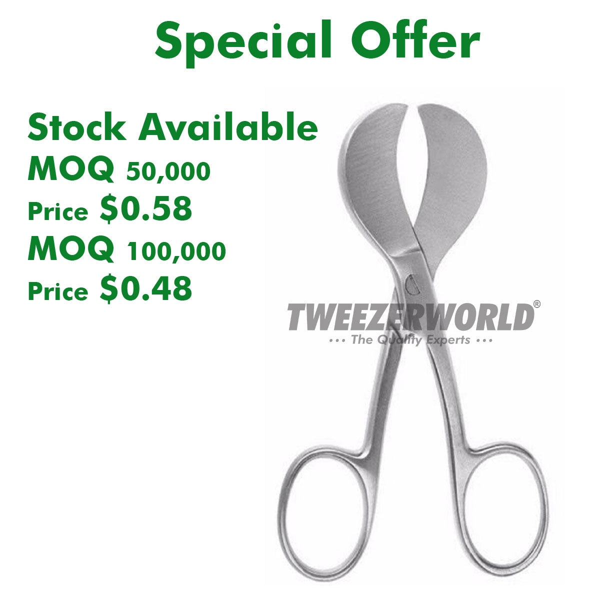 Umbilical Cord Scissors With Offer Price - TWEEZER WORLD
