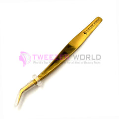 Amazon Best Selling VETUS Gold Plated Professional Eyelash Tweezers