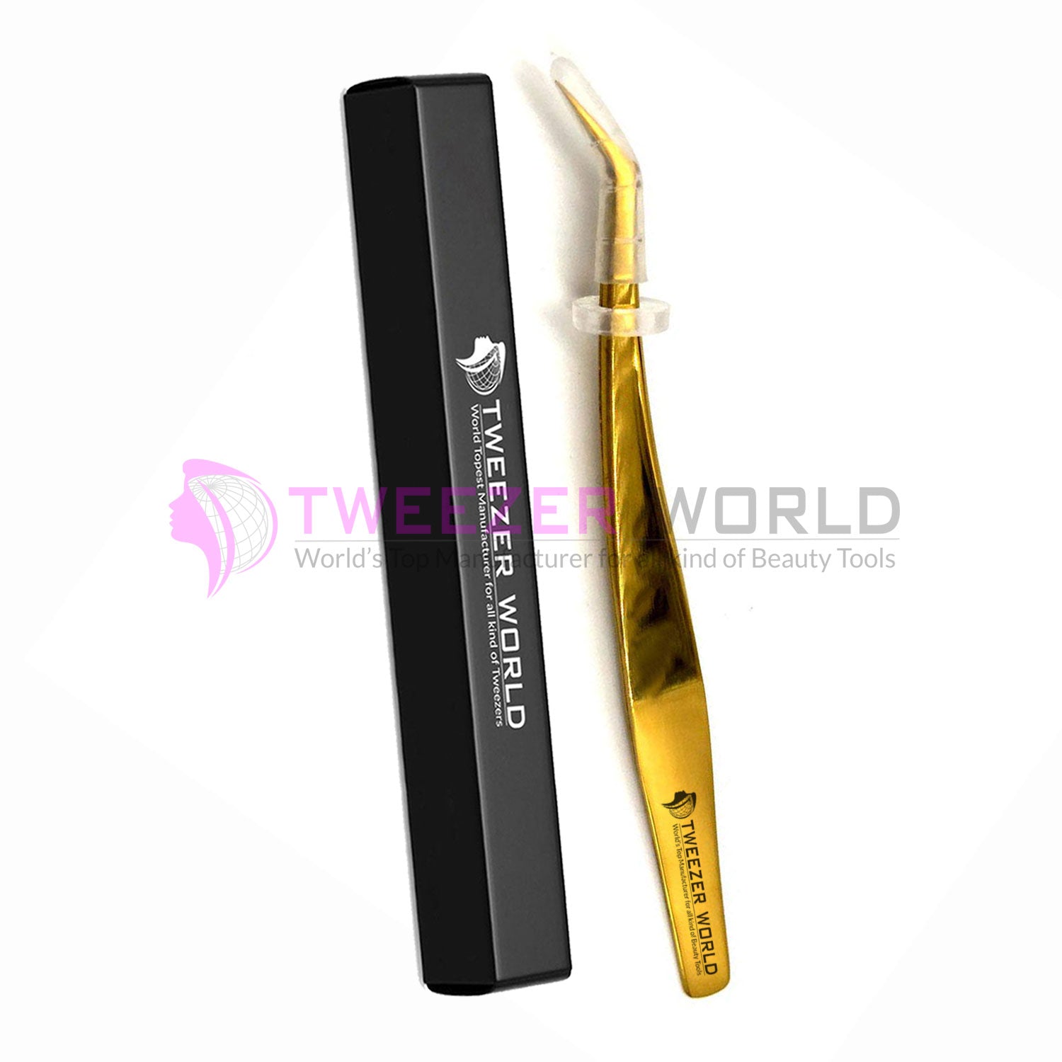 Amazon Best Selling VETUS Gold Plated Professional Eyelash Tweezers