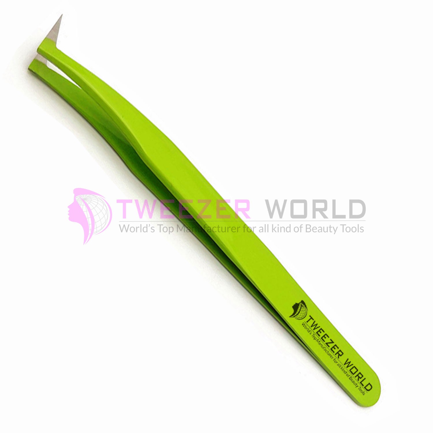 L-Shape Volume Kelly Green Best Eyelash Volume Tweezers