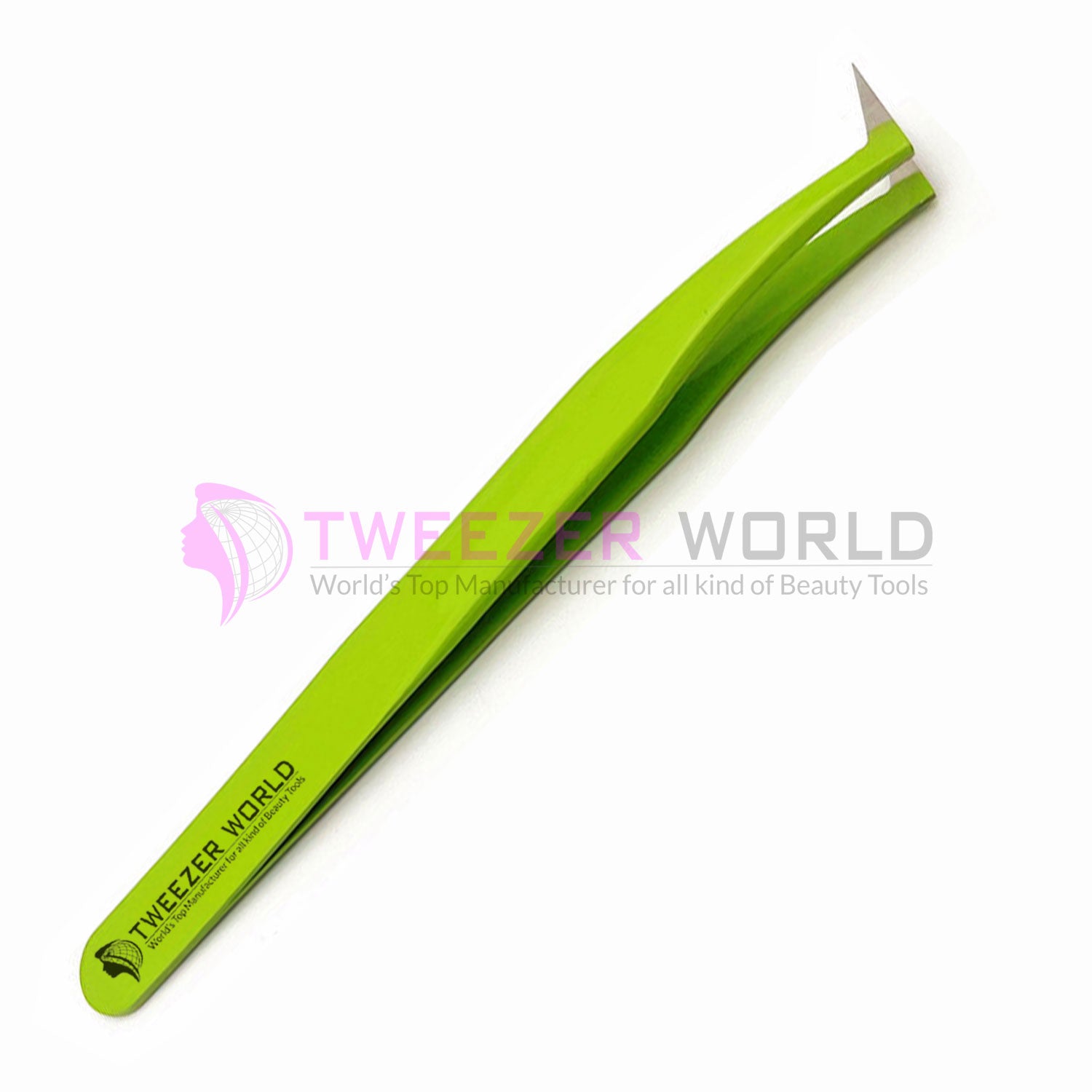 L-Shape Volume Kelly Green Best Eyelash Volume Tweezers