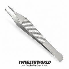 Adson Tissue Forceps 12 cm | 1x2 Teeth — TWEEZER WORLD reference-based catalog illustration on white