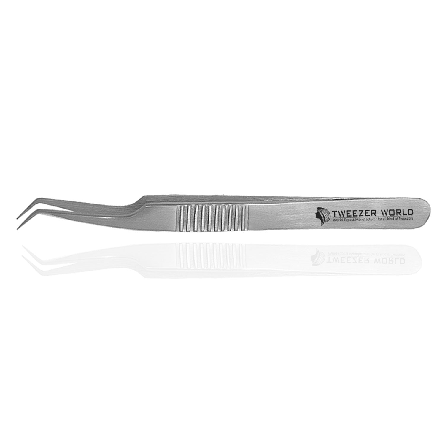 Eyelash Tweezers High Quality Stainless Steel Serrated Handle Tweezers