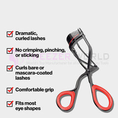 Non-Slip Finger Grip Extra Curl Good Eyelash Curler