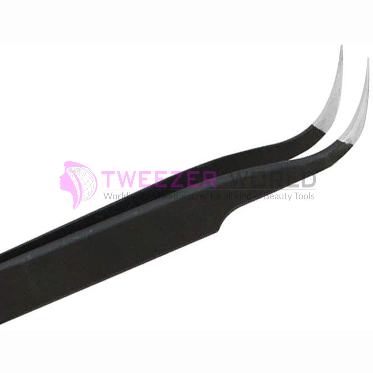 Premium VETUS Tweezers Black Powder Coated Best Lash Tweezers