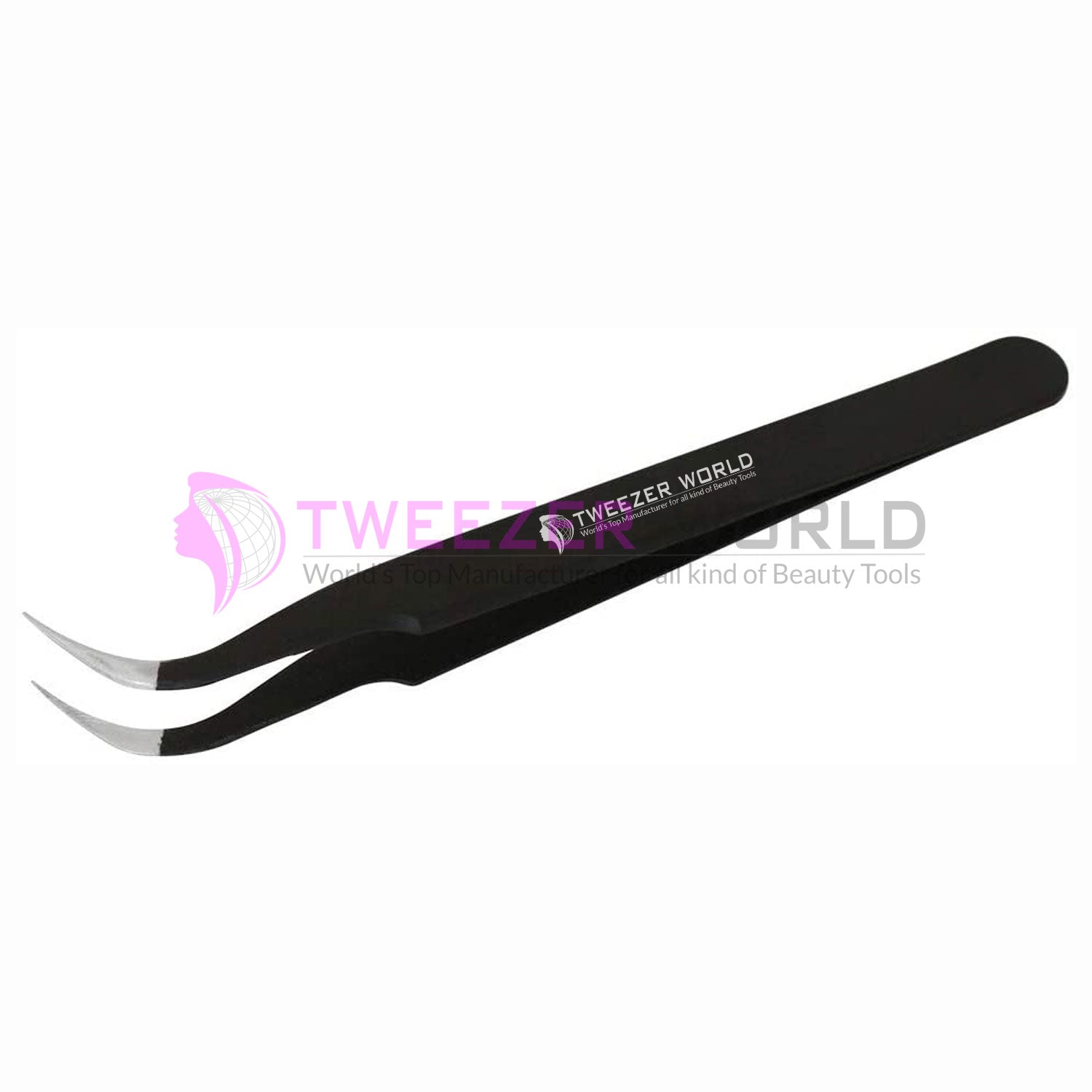 Premium VETUS Tweezers Black Powder Coated Best Lash Tweezers