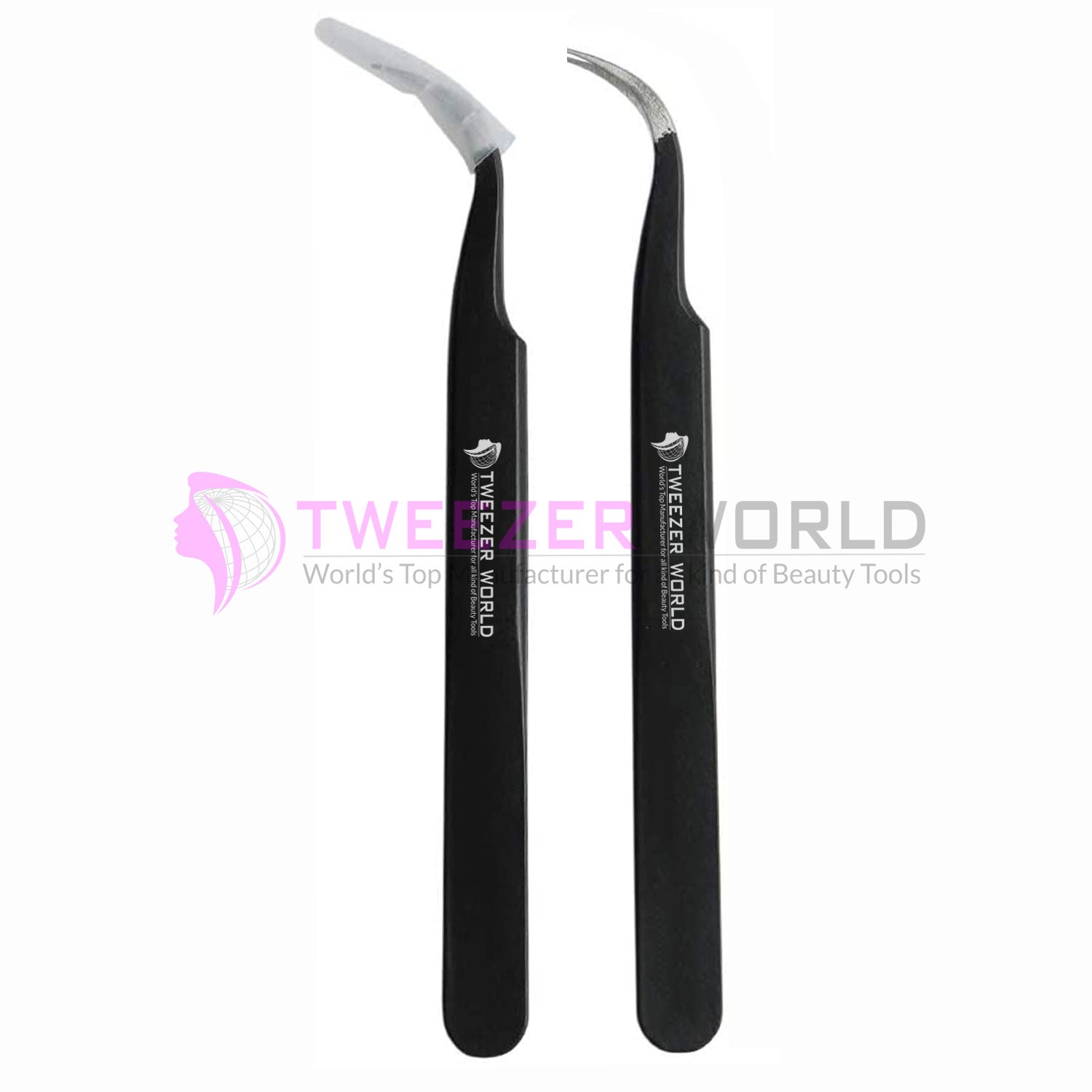 Premium VETUS Tweezers Black Powder Coated Best Lash Tweezers