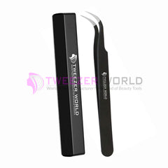 Premium VETUS Tweezers Black Powder Coated Best Lash Tweezers