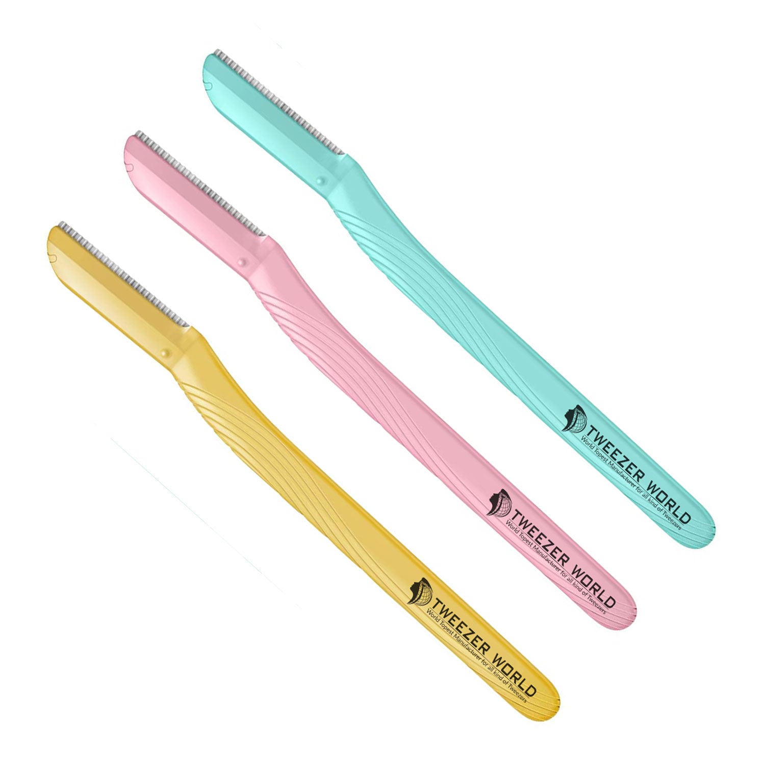 3-Pcs Basics Multipurpose Exfoliating Dermaplaning Tool, Eyebrow Razor