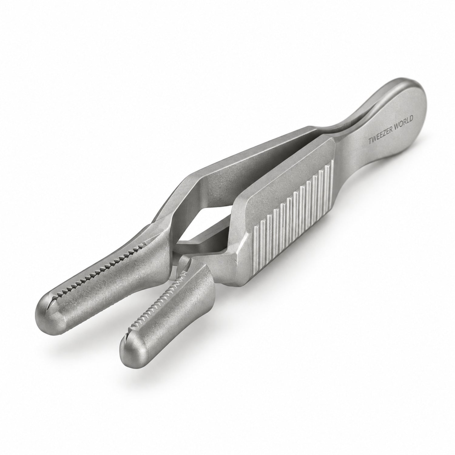 Bulldog-Type Serrefine Clamp – Straight, 28 / 35 / 50 mm — front perspective catalogue illustration