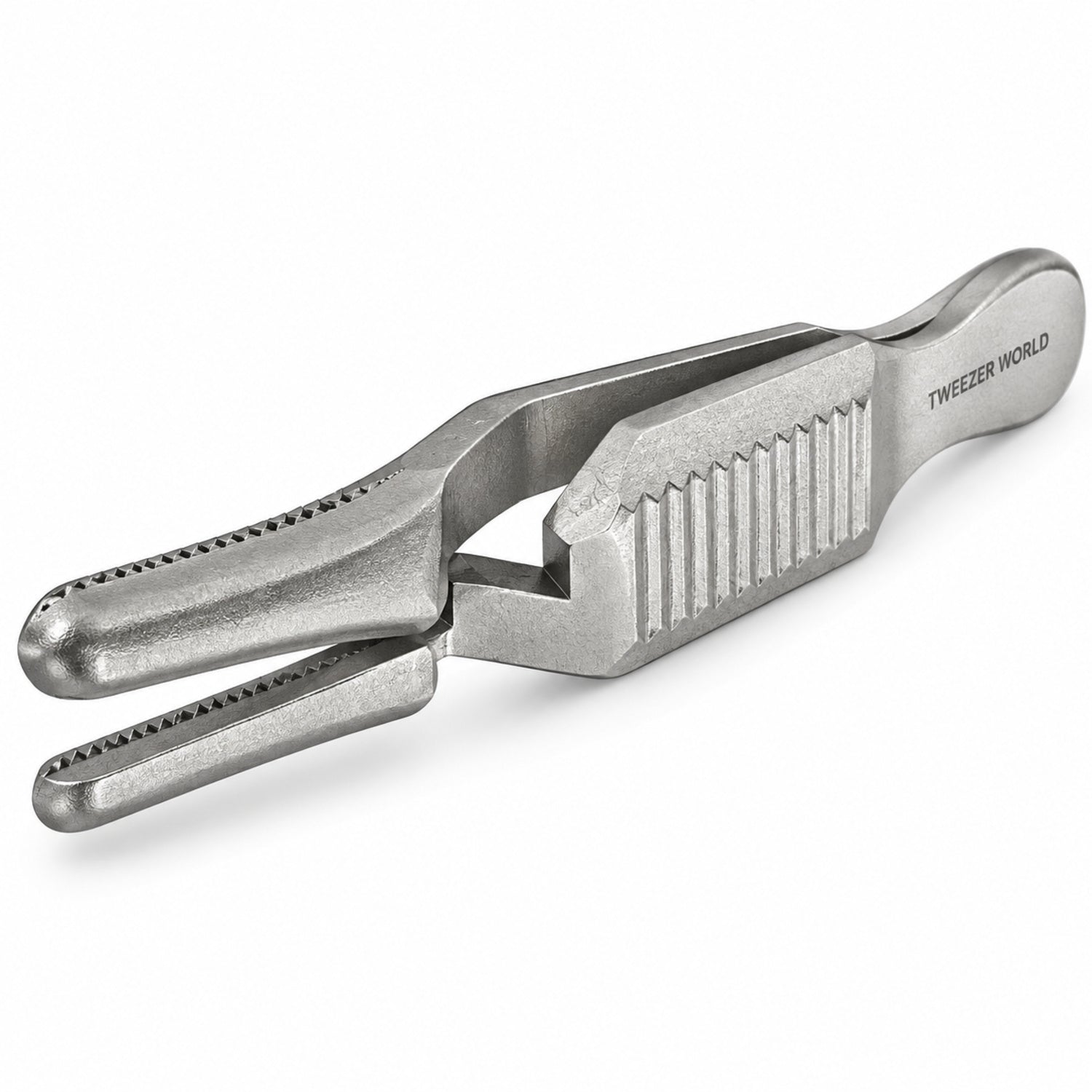 Bulldog-Type Serrefine Clamp – Straight, 28 / 35 / 50 mm — jaw detail catalogue illustration
