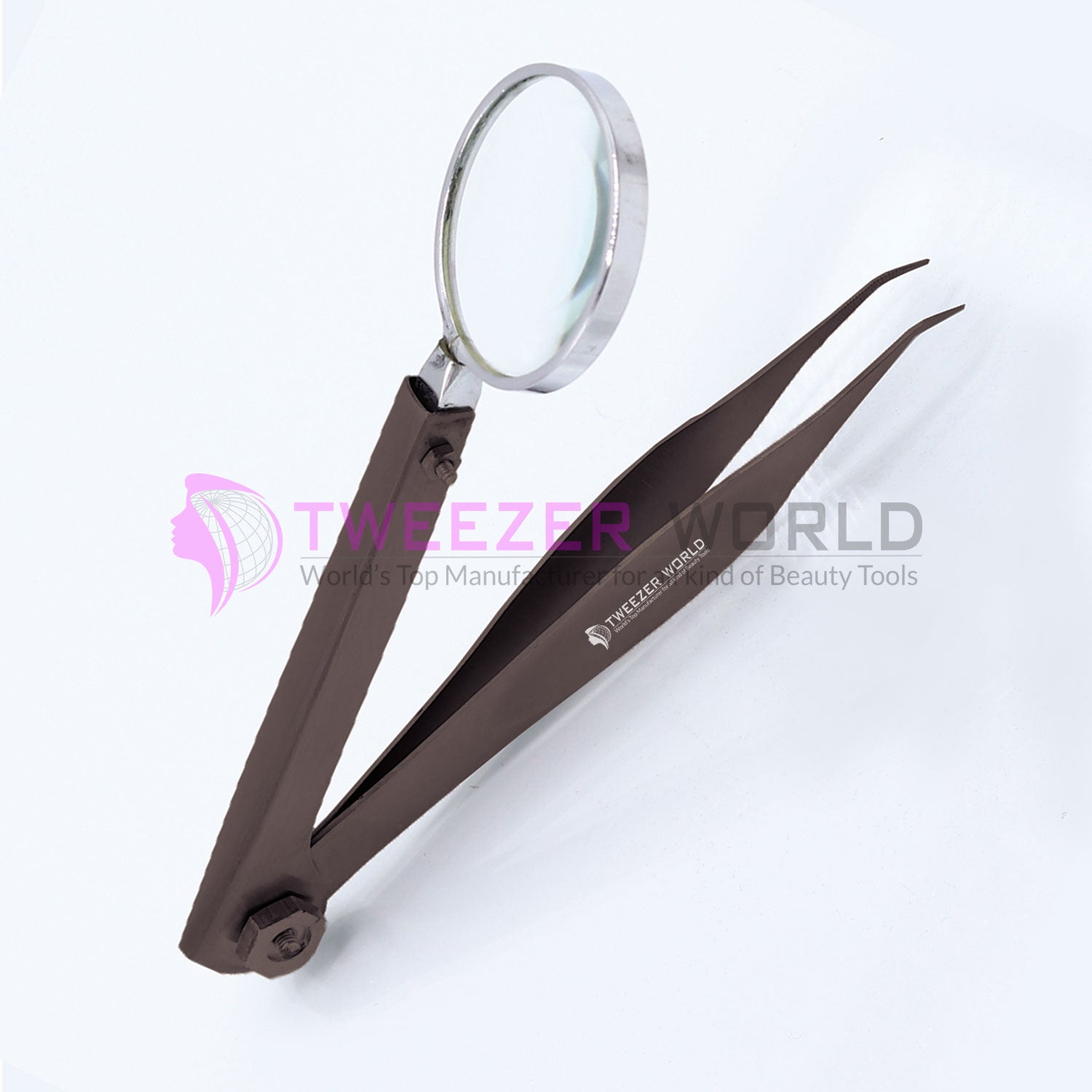 Brown Color Magnifying Glass Best Magnifying Tweezers