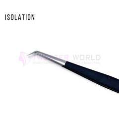 Black Powder Coated Eyelash Extension Tweezers