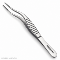 TWEEZER WORLD DeBakey acute-s-curve forceps catalogue illustration; exact model subject to sample verification
