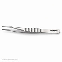 TWEEZER WORLD DeBakey angled forceps, top view — catalogue illustration; sample geometry pending verification