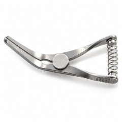 DeBakey Bulldog Clamp – Angled, 35 mm Jaw — catalogue illustration on white background