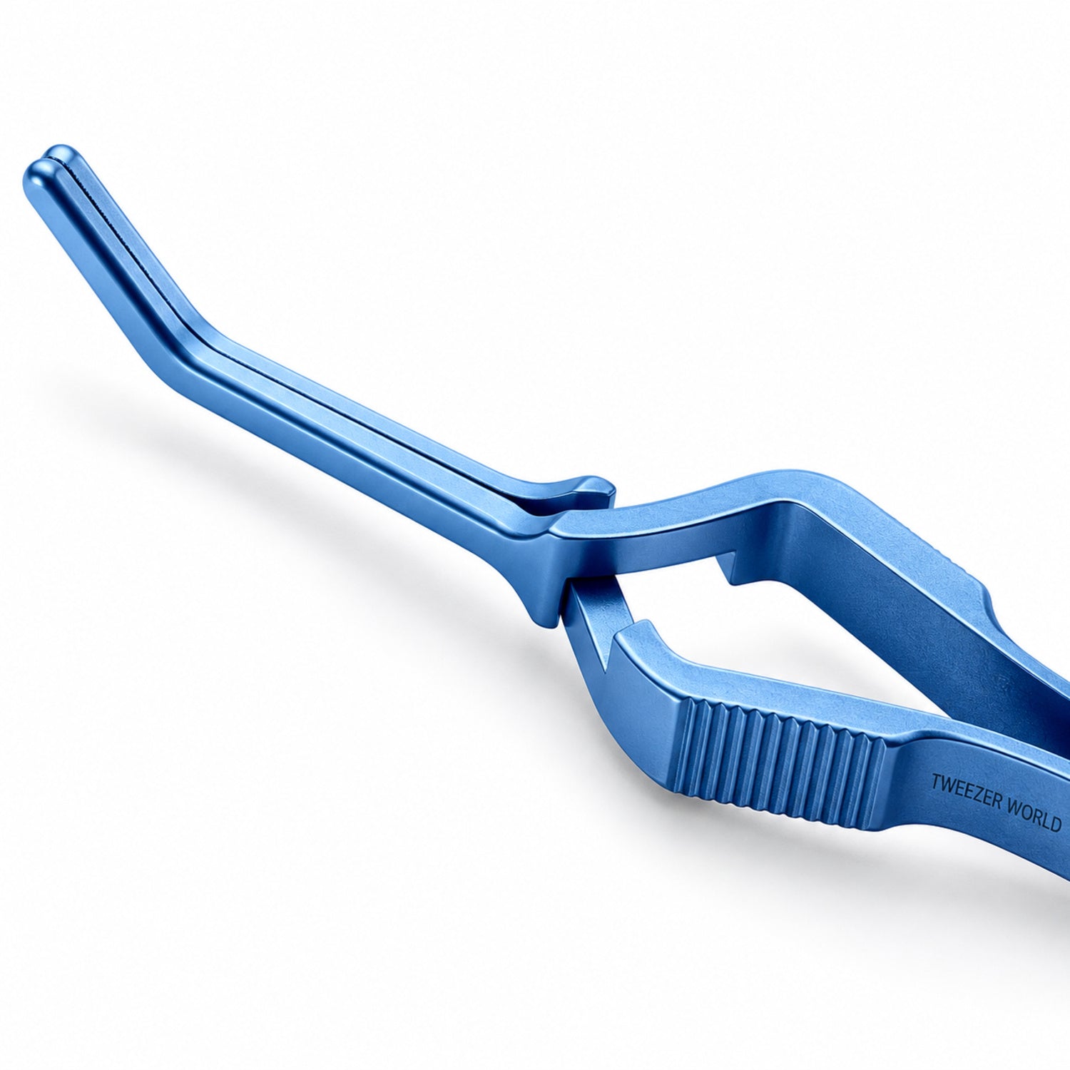 DeBakey Cross-Action Bulldog Clamp Titanium Option – 45° Angled, 12 cm — jaw detail catalogue illustration