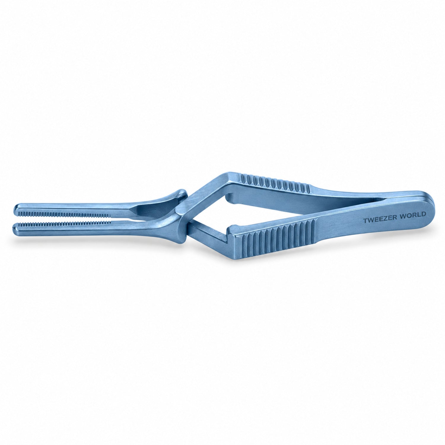 DeBakey Cross-Action Bulldog Clamp Titanium Option – Straight, 7.5 cm — side profile catalogue illustration
