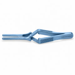 DeBakey Cross-Action Bulldog Clamp Titanium Option – Straight, 7.5 cm — side profile catalogue illustration
