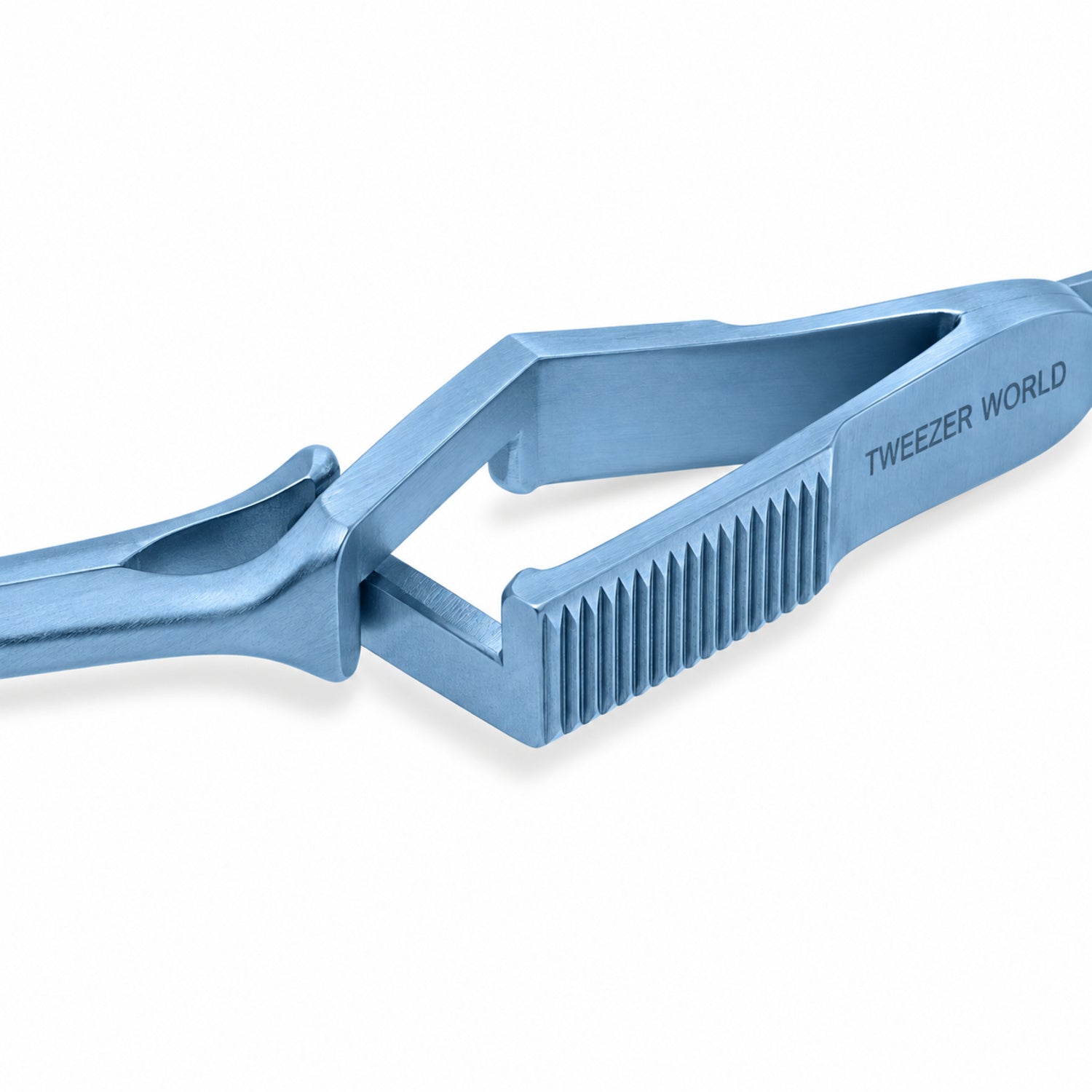 DeBakey Cross-Action Bulldog Clamp Titanium Option – Straight, 7.5 cm — jaw detail catalogue illustration