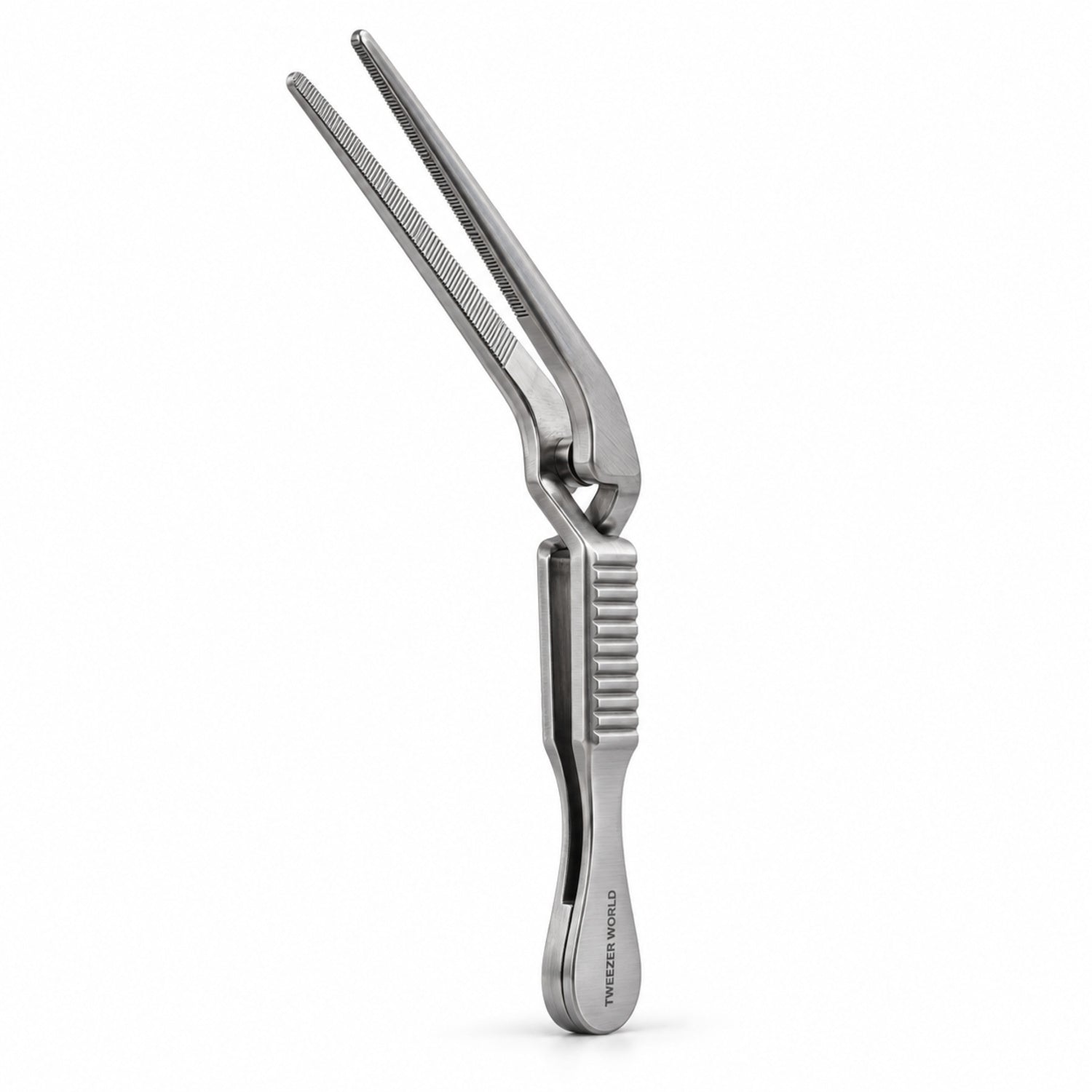 DeBakey-Hess Bulldog Clamp – Angled, 20 mm Jaw — side profile catalogue illustration