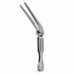 DeBakey-Hess Bulldog Clamp – Angled, 20 mm Jaw — side profile catalogue illustration