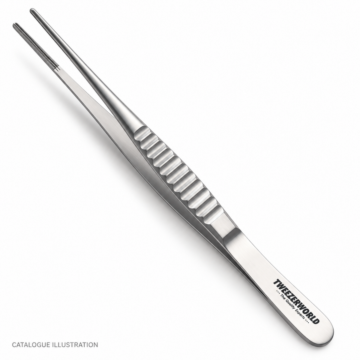 TWEEZER WORLD DeBakey long forceps catalogue illustration; exact model subject to sample verification