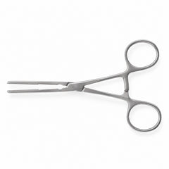 DeBakey Ring-Handle Bulldog Clamp – Straight, 53 mm Jaw — catalogue illustration on white background