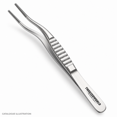 TWEEZER WORLD DeBakey s-curve forceps catalogue illustration; exact model subject to sample verification