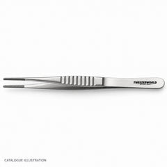 TWEEZER WORLD DeBakey straight forceps, top view — catalogue illustration; sample geometry pending verification