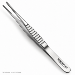 TWEEZER WORLD DeBakey titanium forceps catalogue illustration; exact model subject to sample verification