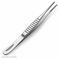 TWEEZER WORLD DeBakey titanium forceps, reverse view — catalogue illustration; sample geometry pending verification
