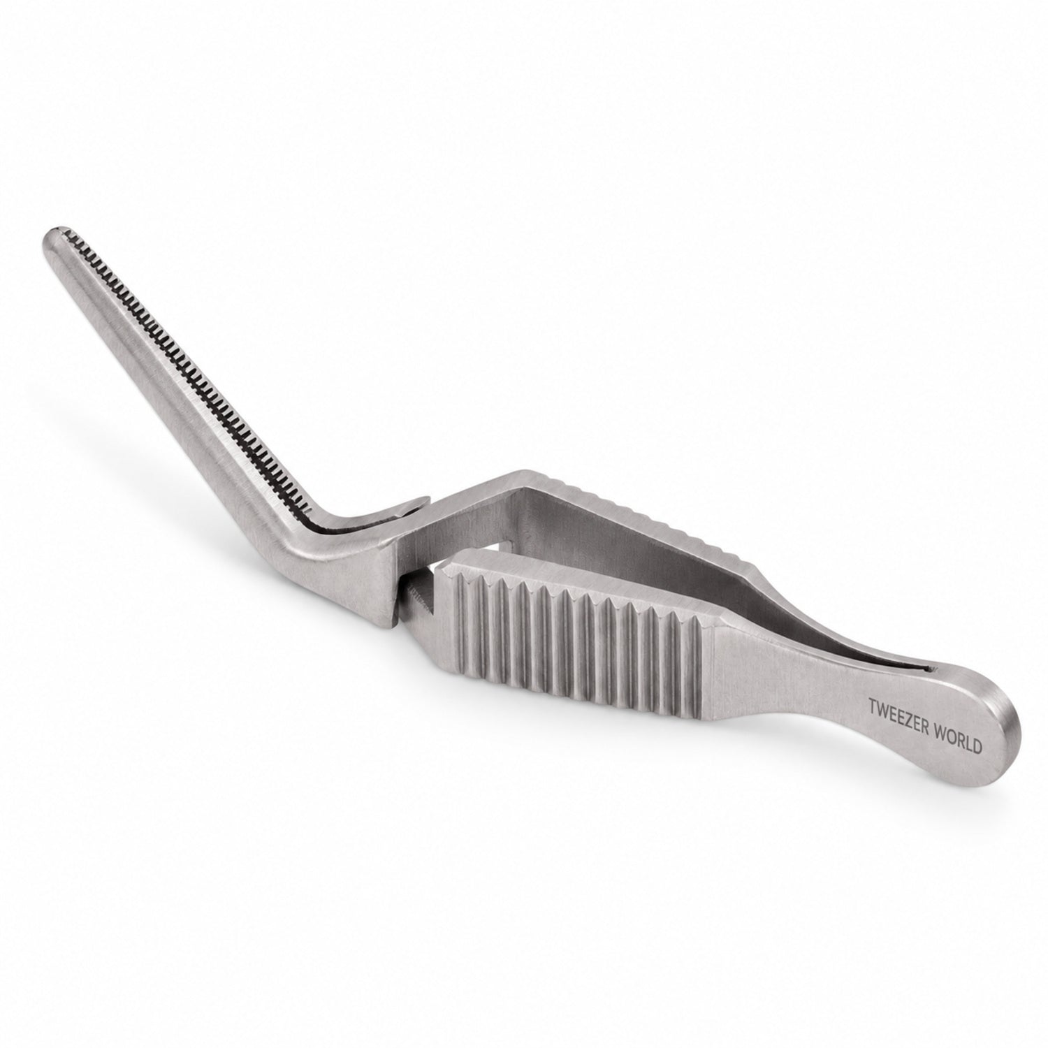 Diethrich Micro Bulldog Clamp – Angled, 20 mm Jaw — reverse three-quarter catalogue illustration